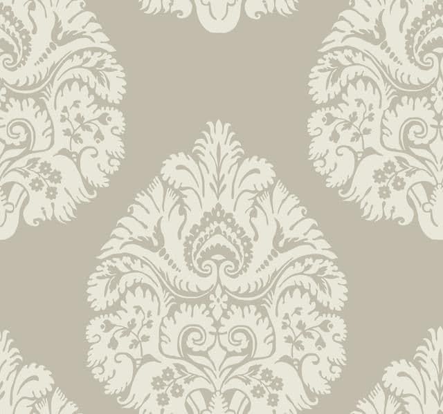 24 Karat Wallpaper KT2142 Teardrop Damask By Ronald Redding For Dixons Exclusive