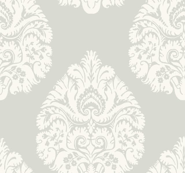 24 Karat Wallpaper KT2145 Teardrop Damask By Ronald Redding For Dixons Exclusive