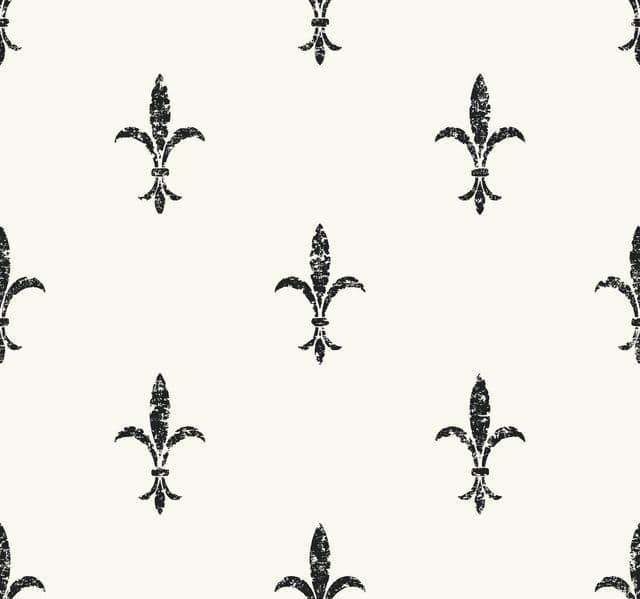 24 Karat Wallpaper KT2193 Fleur De Lis By Ronald Redding For Dixons Exclusive