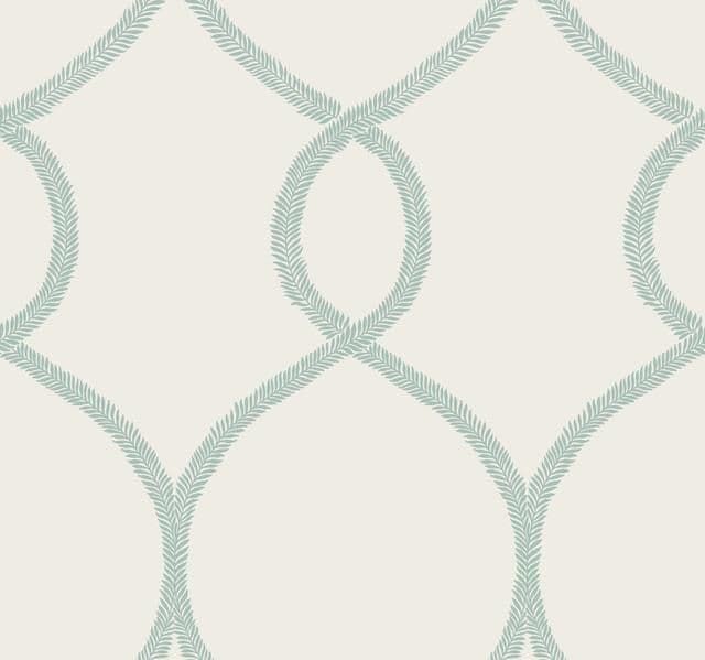 24 Karat Wallpaper KT2238 Laurel Leaf Ogee By Ronald Redding For Dixons Exclusive