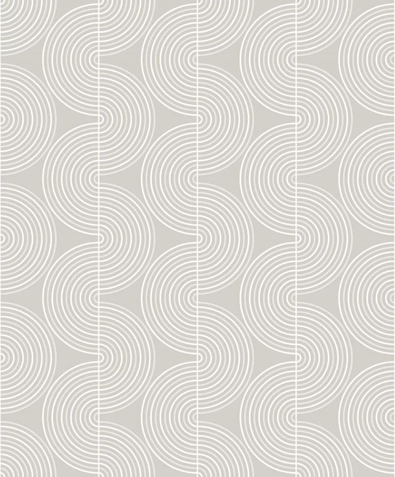 NextWall Peel & Stick Zen Geo Wallpaper NW44205 Alloy Grey