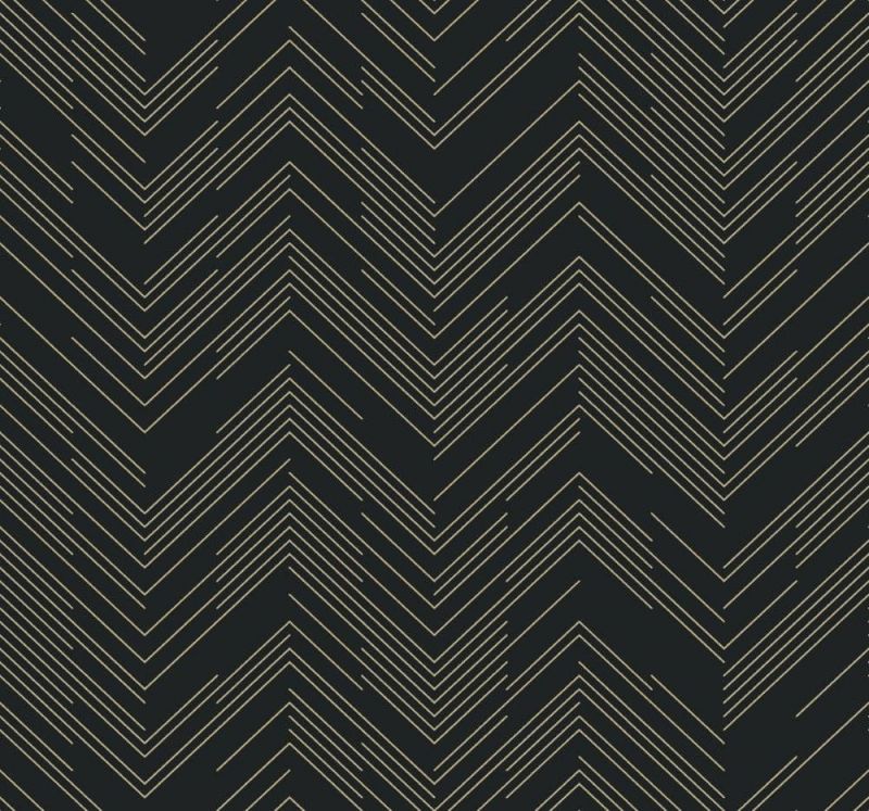 Antonina Vella Modern Metals Second Edition Wallpaper Polished Chevron MD7221 By York Designer Serie