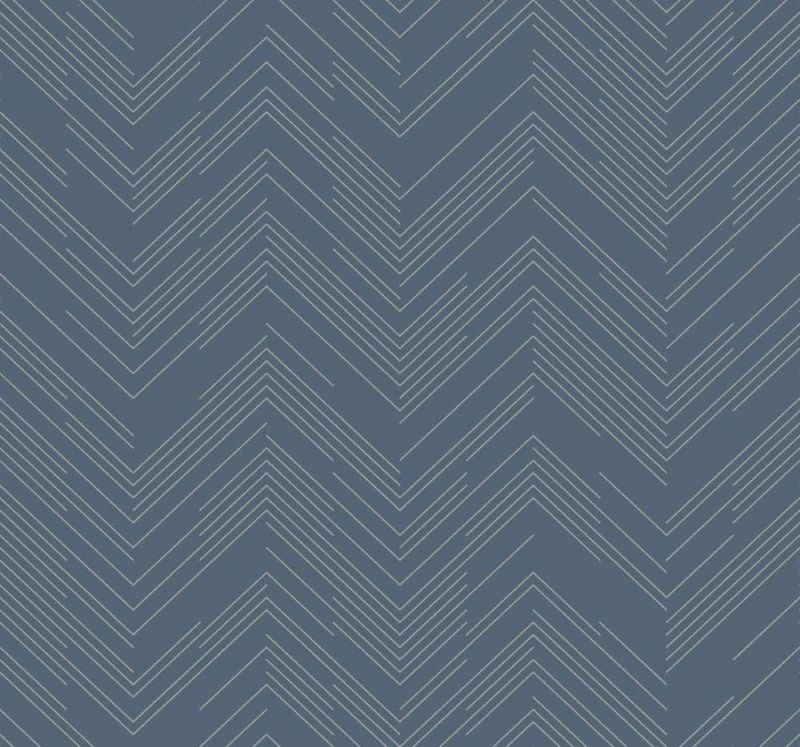 Antonina Vella Modern Metals Second Edition Wallpaper Polished Chevron MD7224 By York Designer Serie