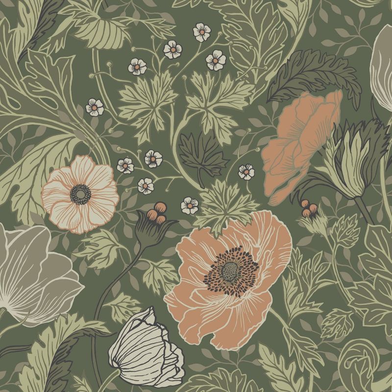 Apelviken Wallpaper Anemone 44104 By Midbec For Galerie