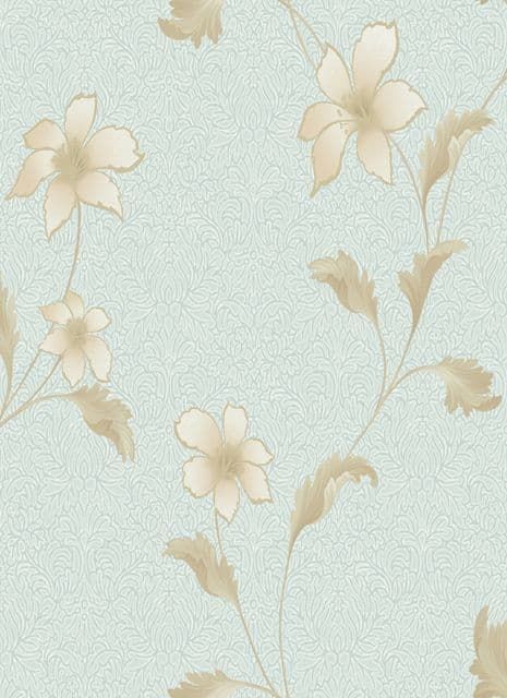 Ariana Floriana Duck Egg Wallpaper 35305 By Ora