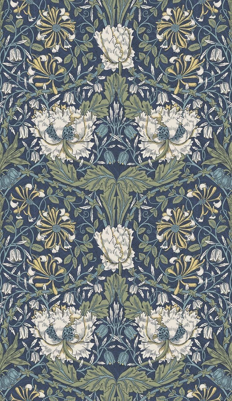 Arts & Crafts Wallpaper Page 11 ET12612 Ogee Flora By Seabrook Designs For Galerie