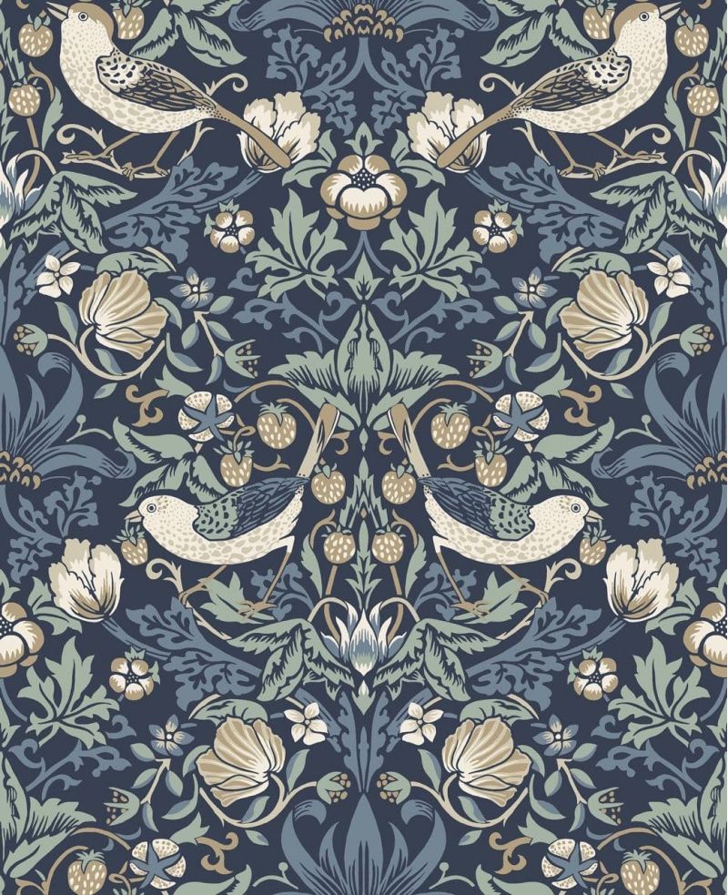 Arts & Crafts Wallpaper Page 5 ET11212 Fragaria Garden By Seabrook Designs For Galerie