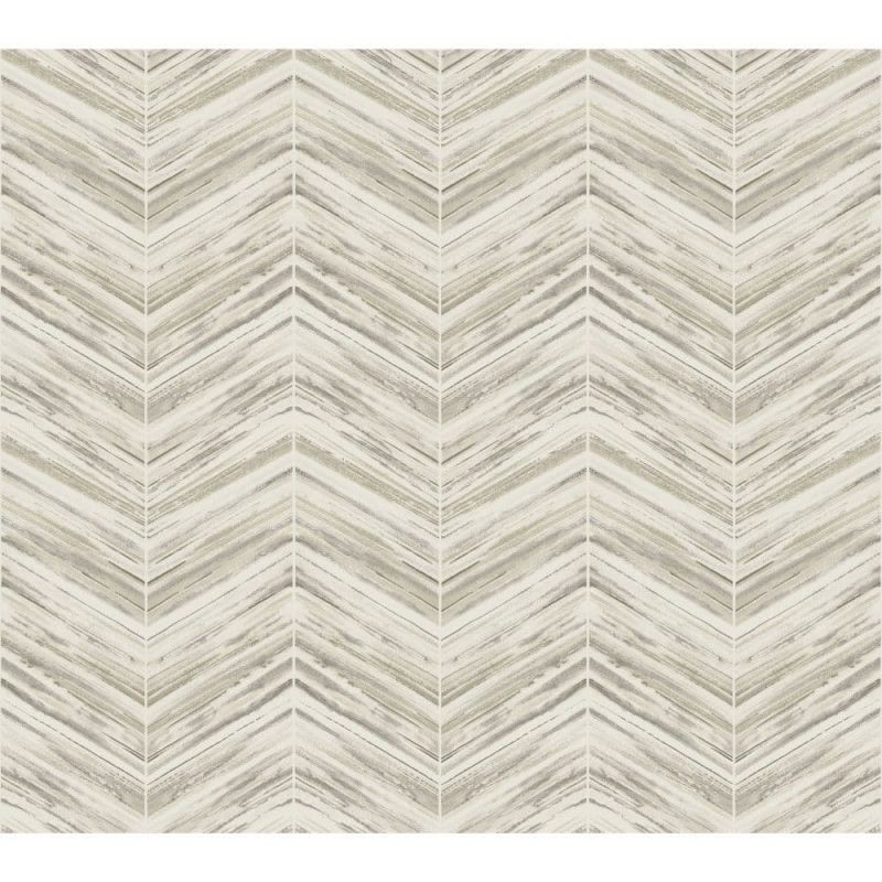 Black & White Wallpaper BW3912 Petite Watercolour Chevron By York Wallcoverings For Dixons