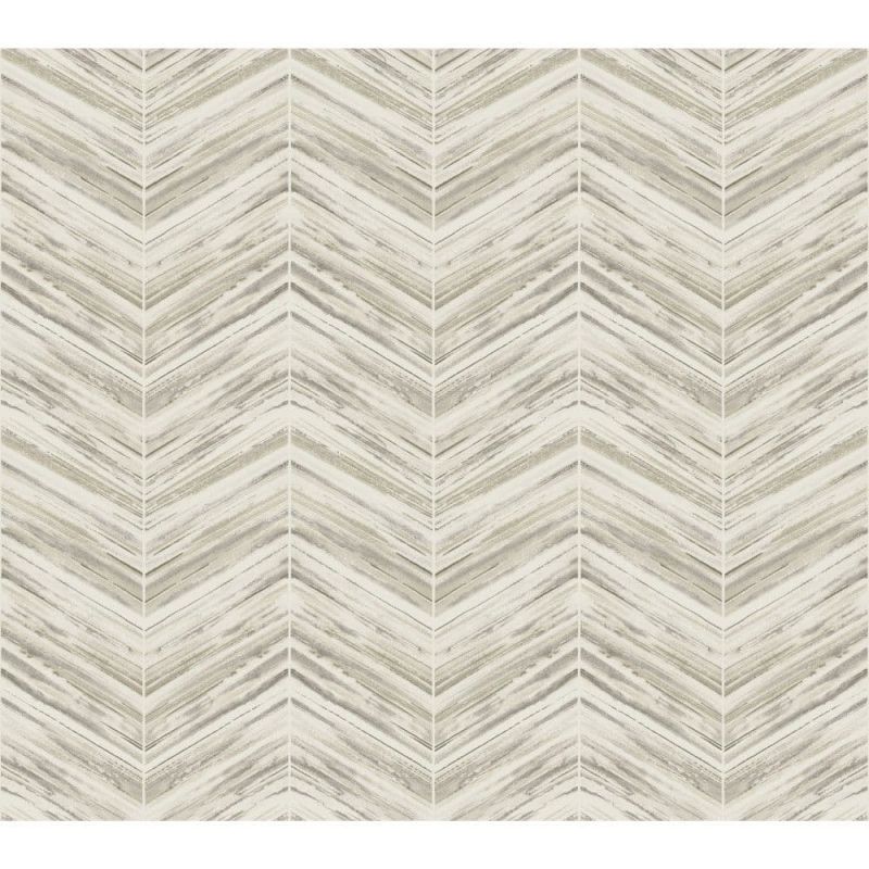 Black & White Wallpaper BW3912 Petite Watercolour Chevron By York Wallcoverings For Dixons