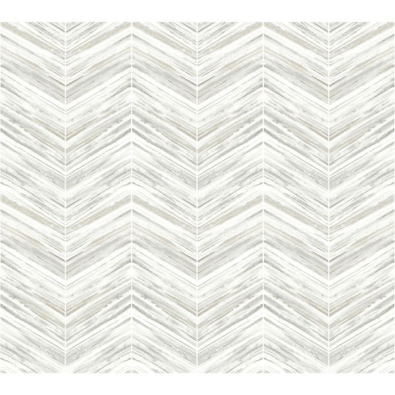Black & White Wallpaper BW3913 Petite Watercolour Chevron By York Wallcoverings For Dixons