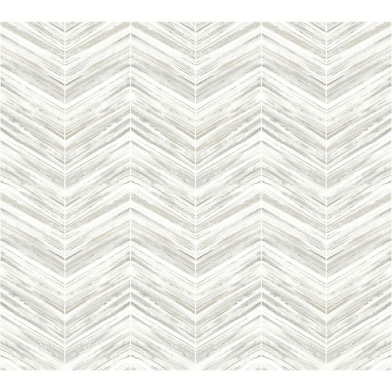 Black & White Wallpaper BW3913 Petite Watercolour Chevron By York Wallcoverings For Dixons