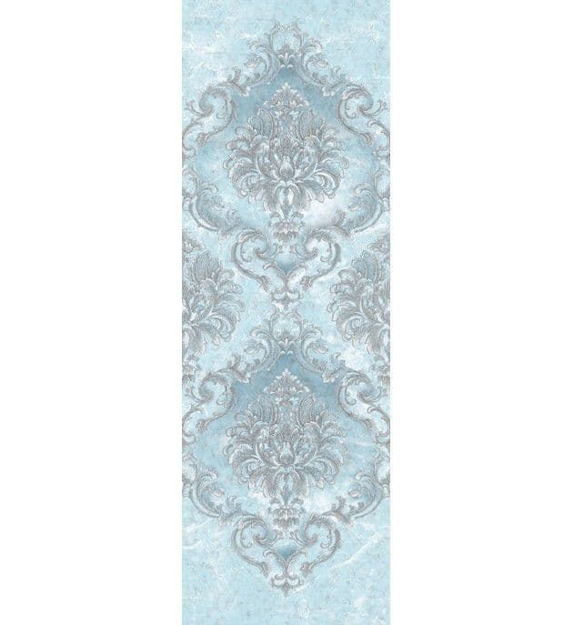 Blumarine Home Collection No. 2 Wallpaper Panel Unito Sogno Barocco Azzurro BM25206 or 25206 By Emiliana For Colemans