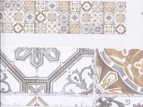 Bon Appetit Single Strip Wallpaper Panel Carreaux De Ciment BAP 6850 10 12 BAP68501012 By Caselio