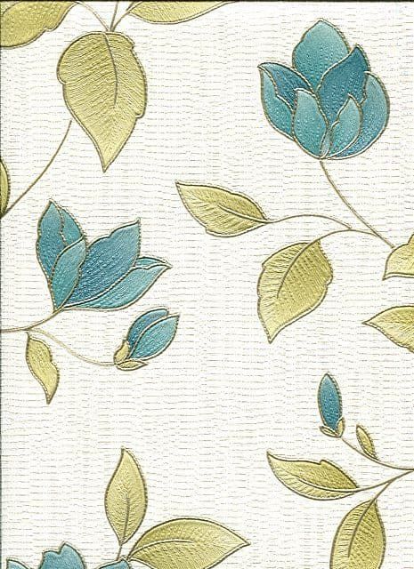 Botanica Wallpaper Amy Teal 32-479 By Graham & Brown