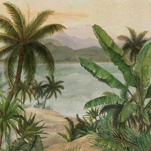 Botanica Wallpaper Digital Mural Tropical Morning BLD22780 By DecoPrint For Galerie