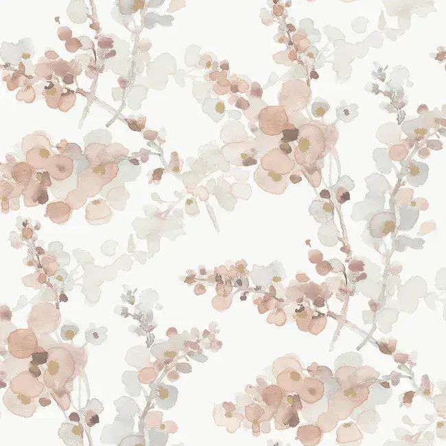 Candice Olson Casual Elegance Wallpaper EV3975 Blossom Fling By York Wallcoverings For Dixons Exclus