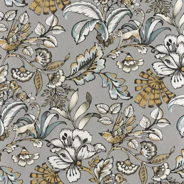 Ceylan Wallpaper Paiony Gris/Clair 74522960 or 7452 29 60  By Casamance