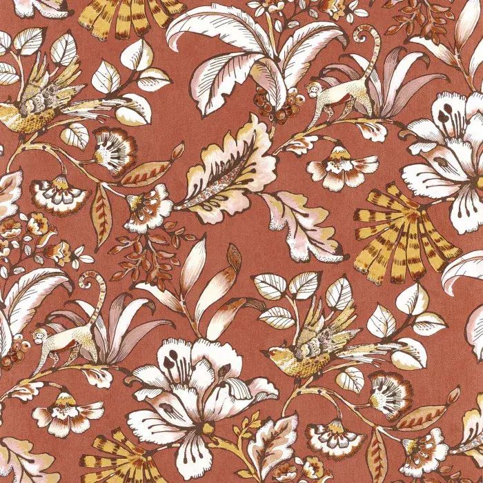 Ceylan Wallpaper Paiony Rouge 74522756 or 7452 27 56  By Casamance