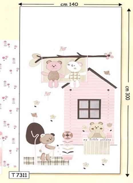 Ciao Bimbi Printed Fabric Panel T7311 By Cristiana Masi For Colemans