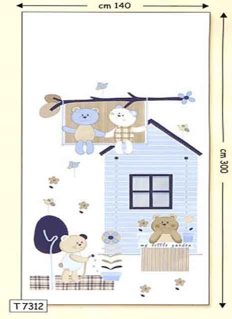 Ciao Bimbi Printed Fabric Panel T7312 By Cristiana Masi For Colemans