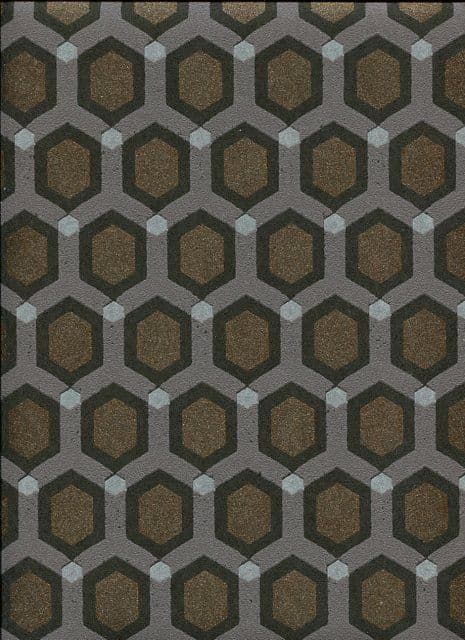 Decadence SketchTwenty3 Wallpaper Honeycomb Chocolate DC00172 By Tim Wilman