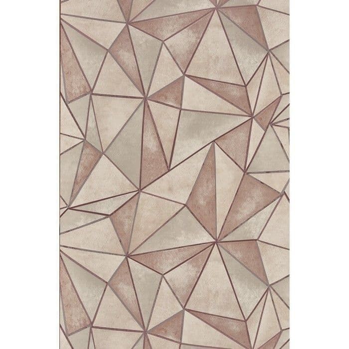 Dimension Shard Rose Quartz Wallpaper 1672/234 By Prestigious Wallcoverings