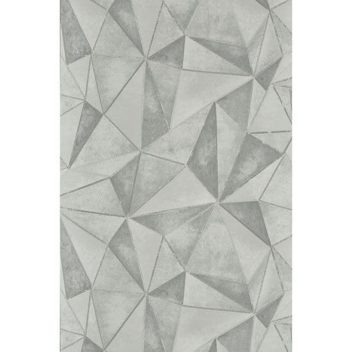 Dimension Shard Sterling Wallpaper 1672/946 By Prestigious Wallcoverings