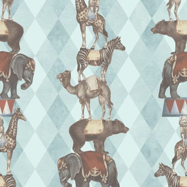 Discovery Sketch Twenty 3 Wallpaper Barnum Light Teal DYW0004 By Tim Wilman