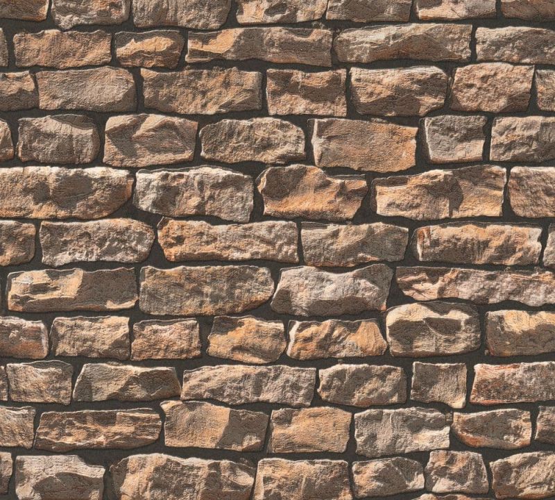 Elements Stone Brick Wallpaper 9079-12 OR 90791-2 By A S Creation