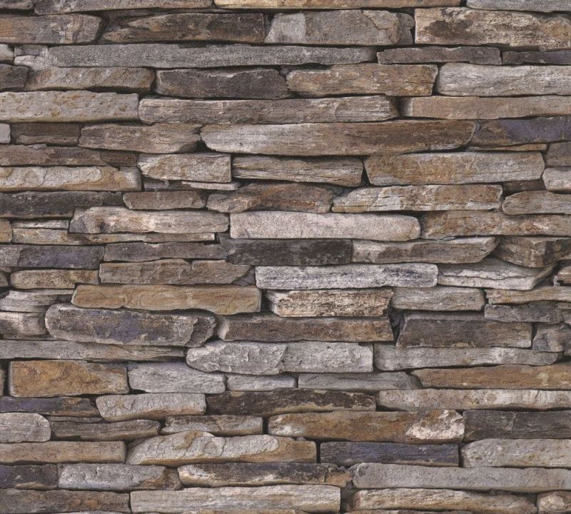 Elements Stone Brick Wallpaper 9142-17 OR  91421-7 By A S Creation