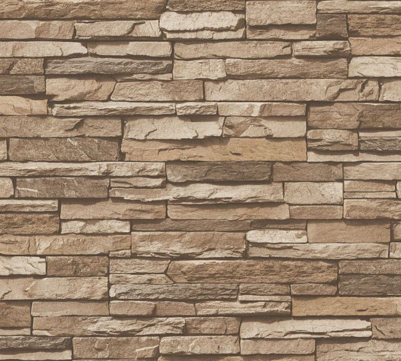 Elements Stone Brick Wallpaper 95833-2 By A S Creation