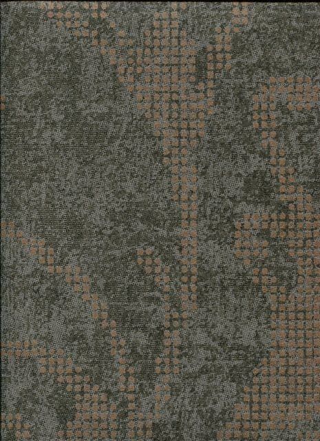 Era Wallpaper ER19044 Damask Grey/Copper By DecoPrint For Galerie