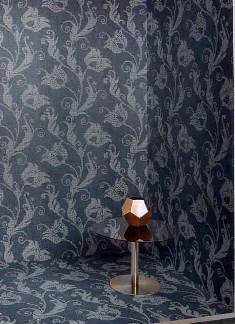 Era Wallpaper ER19045 Damask Blue By DecoPrint For Galerie