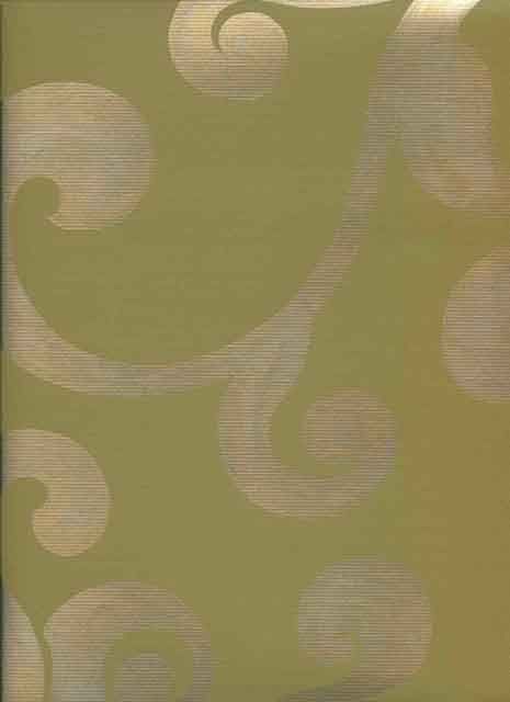 Euphoria Obsession Olive Wallpaper 1918/618 By Prestigious Textiles