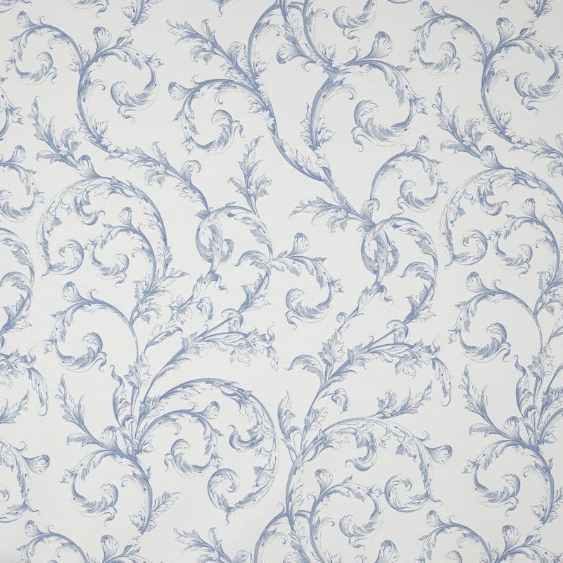 Fontainebleau Fabric Arabesque Reina Blanc FONT81786521 or FONT 8178 65 21 By Casadeco