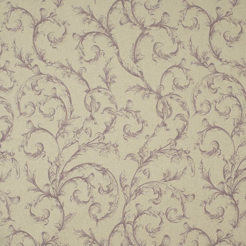 Fontainebleau Fabric Arabesque Reina Lin FONT81795118 or FONT 8179 51 18 By Casadeco