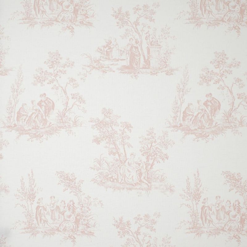 Fontainebleau Fabric Scene Reina Blanc FONT81724125 or FONT 8172 41 25 By Casadeco