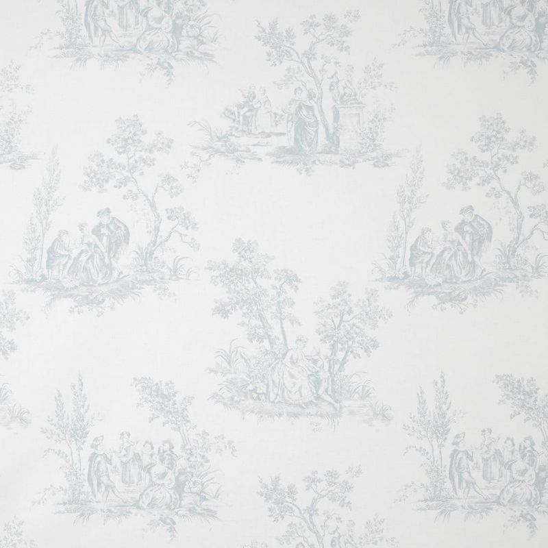 Fontainebleau Fabric Scene Reina Blanc FONT81726119 or FONT 8172 61 19 By Casadeco