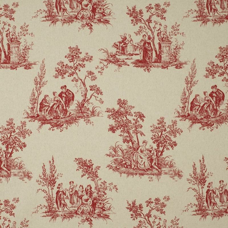 Fontainebleau Fabric Scene Reina Lin FONT81738126 or FONT 8173 81 26 By Casadeco