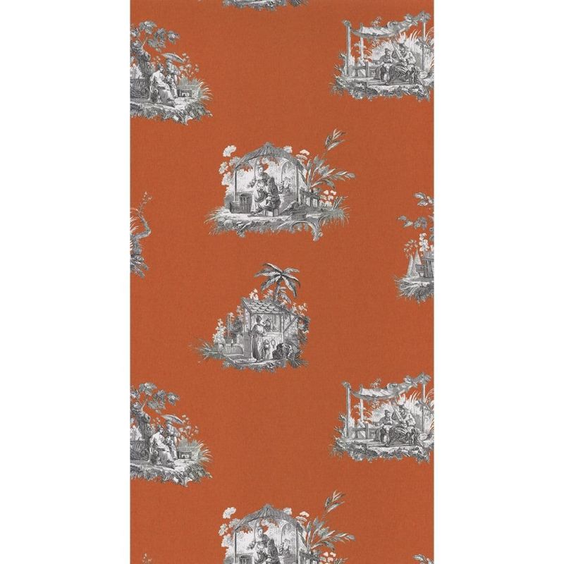 Fontainebleau Wallpaper Chinoiserie FONT81543101 or FONT 8154 31 01 By Casadeco