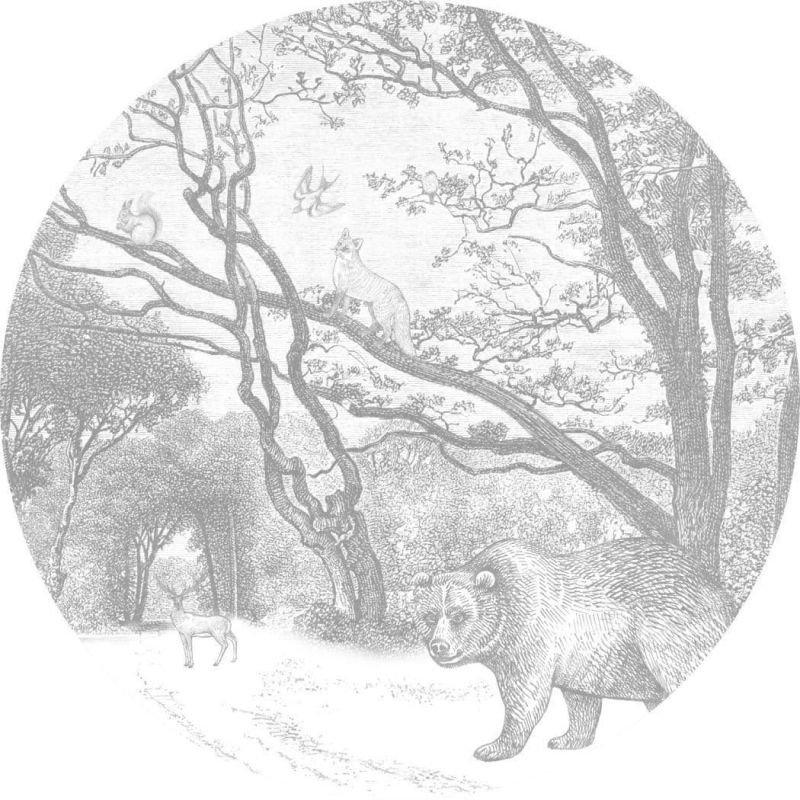 Forest Friends Wall Wonders Self Adhesive Round Sticker 157-159 070 or 157159070 By Esta For Today I