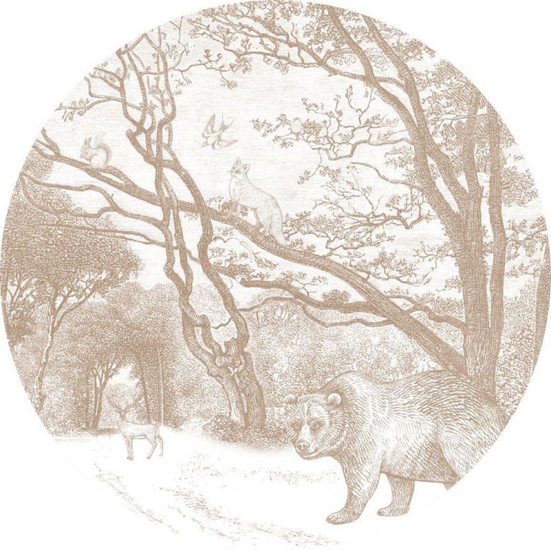 Forest Friends Wall Wonders Self Adhesive Round Sticker 157-159 072 or 157159072 By Esta For Today I