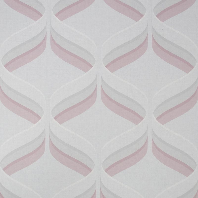 Fresca Retro Ogee Pink Wallpaper 107976 By Fresco Graham & Brown