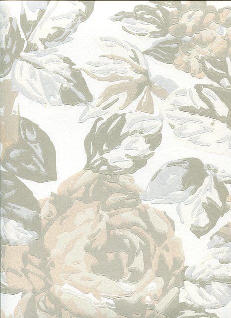 Galleria English Rose Ivory Wallpaper 1603/007 By Prestigious Wallcoverings