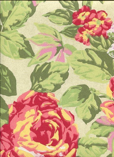 Galleria English Rose Paradise Wallpaper 1603/382 By Prestigious Wallcoverings