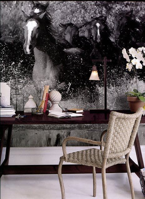 Global Fusion Wallpaper Mural Horses G45278 By Galerie