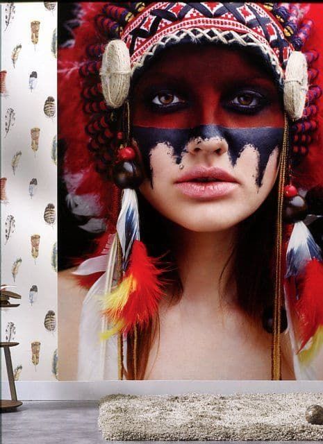 Global Fusion Wallpaper Mural Native American G45277 By Galerie