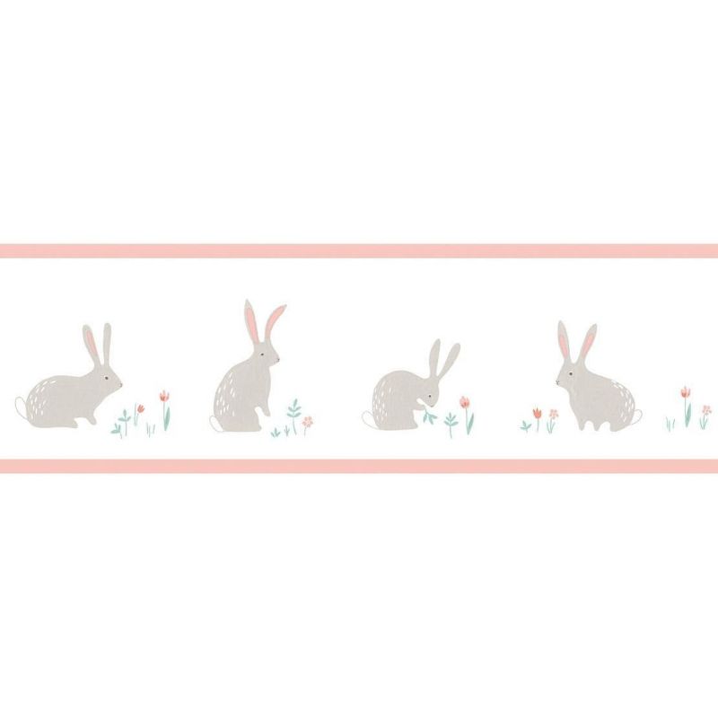 Happy Dreams Wallpaper Border Bunny HPDM 8289 42 40 HPDM82894240 By Casadeco