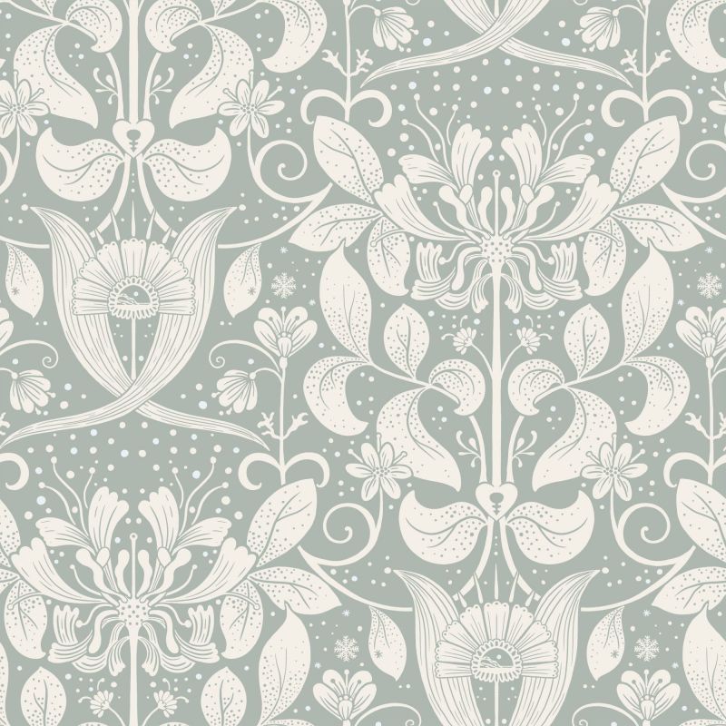 Hjarterum Wallpaper Berit Blue 83129 By Midbec For Galerie