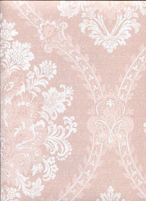 Home Wallpaper Jaquard Damask 2614-21044 By Beacon House For Brewster Fine Decor